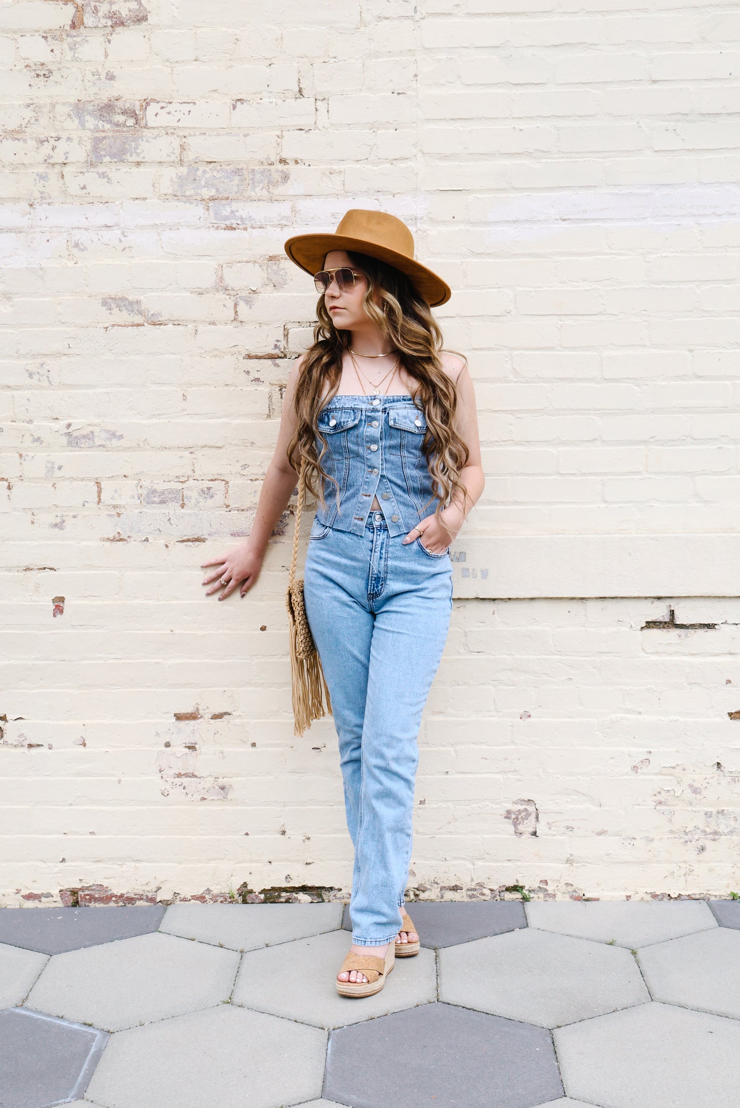 Blake Denim Corset