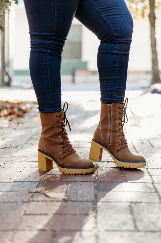 Platform Military Boots