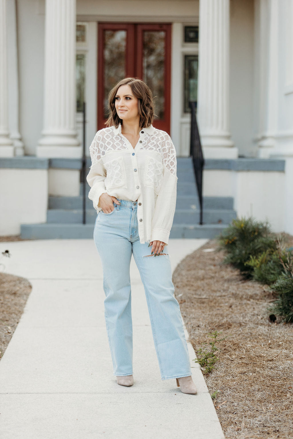 Nina Button Down
