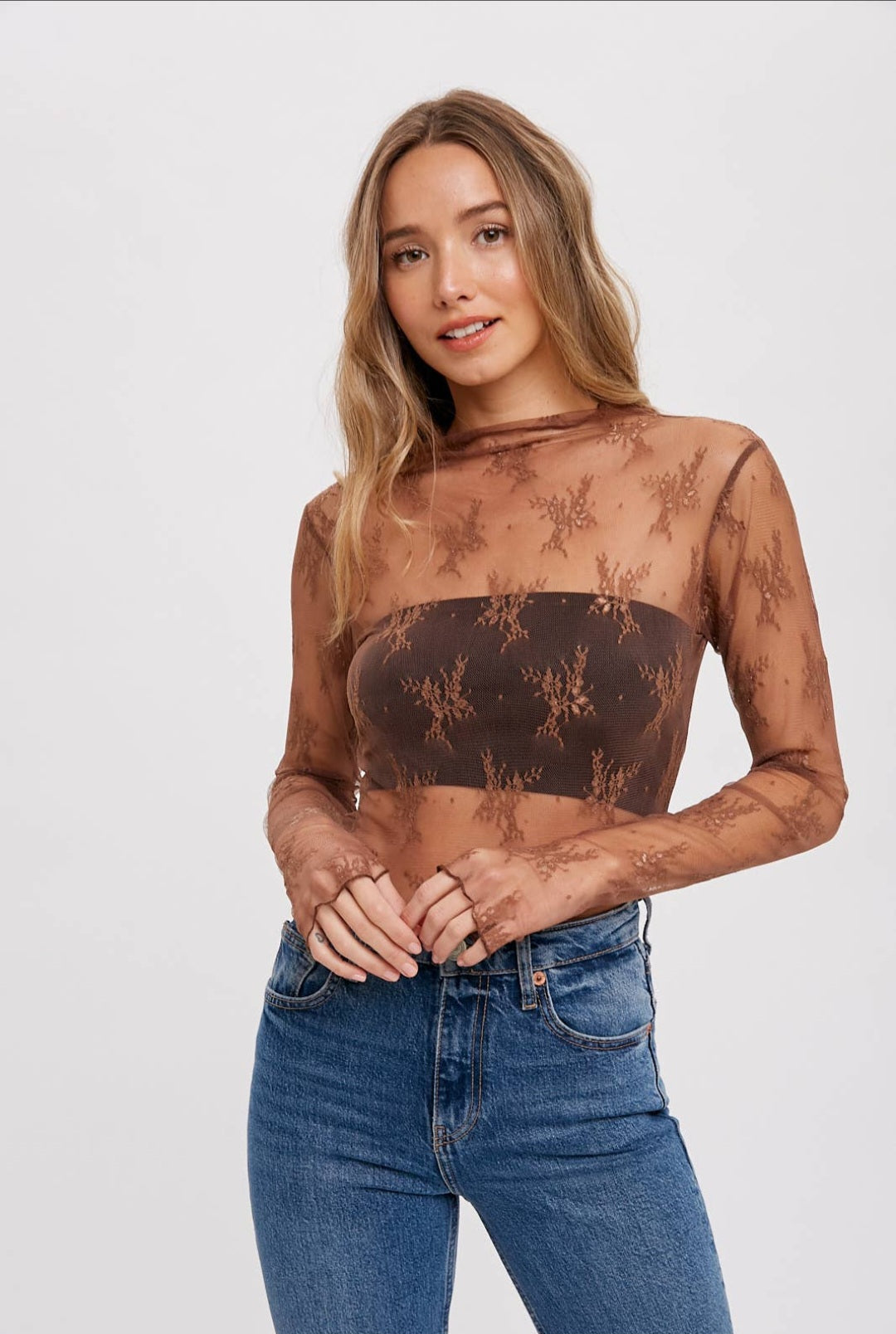 Luella Sheer Knit Top