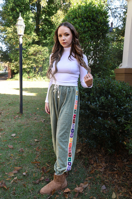 Patch French Terry Joggers
